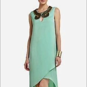 BCBGMAXAZRIA embellished neck cocktail dress